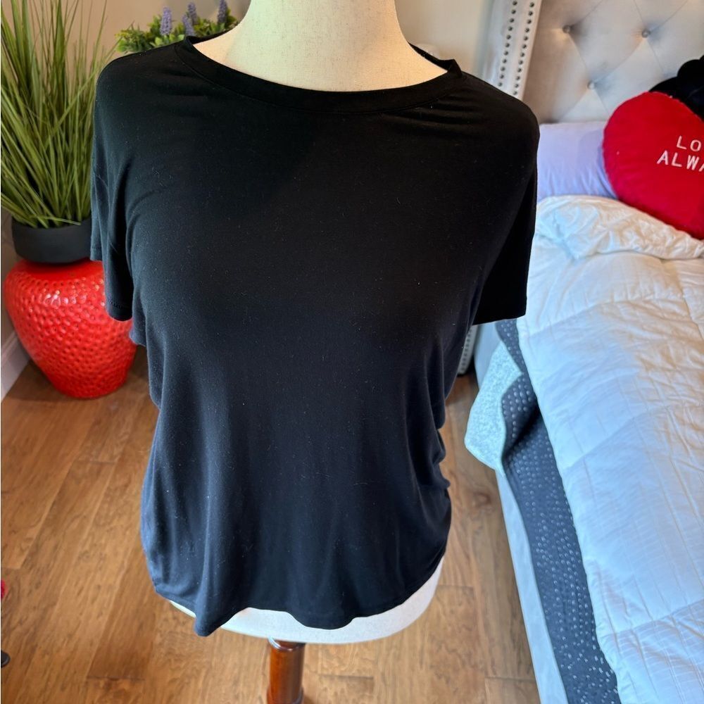 American Eagle Outfitters Black soft and sexy Fitted Short Sleeve T-Shirt